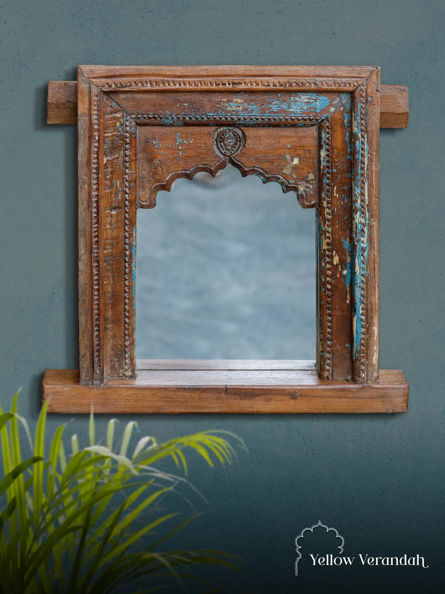 Wooden Jharokha Mirror