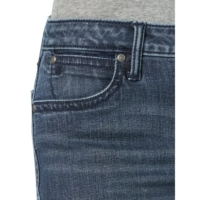 Wrangler Women's Aura Mid Rise Straight Leg Bootcut Jeans 10WUT74HN