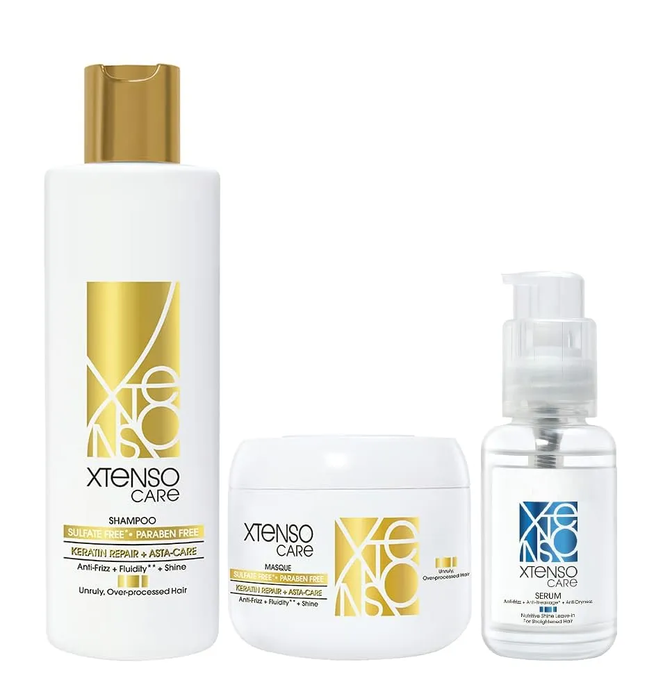 Xtenso Care Sulfate & Pereben free Shampoo & Mask & Serum Combo (For Straightened Hair) 250ml 196g 50ml