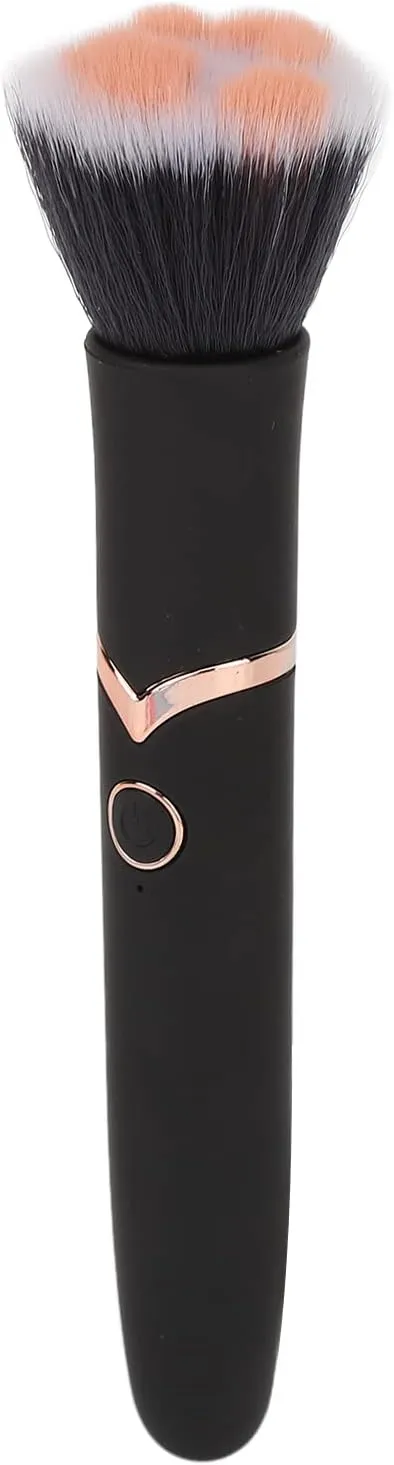 ZJchao Electric Makeup Brush, 10 Gears Vibration Blush Makeup Brushes Loose Powder Shadow Brushes Vibrating Makeup Brush Smart Rotating Makeup Brush with for Home Travel Makeup